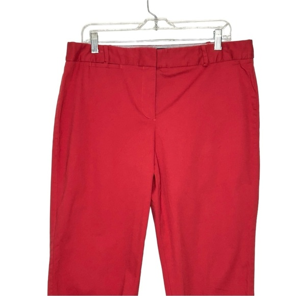 Talbots Red/Pink Spring/Summer Cropped Signature Pants Sz 14P - Picture 3 of 15